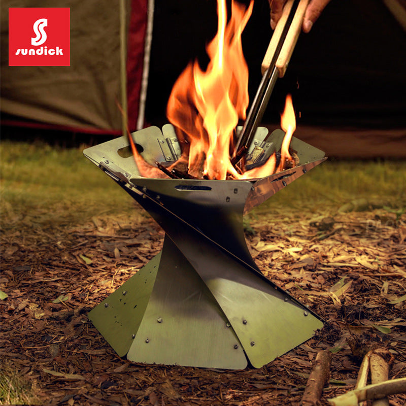 Outdoor camping campfire