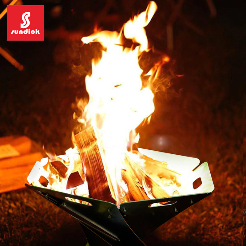 Outdoor camping campfire