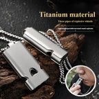 Titanium alloy three-tube whistle