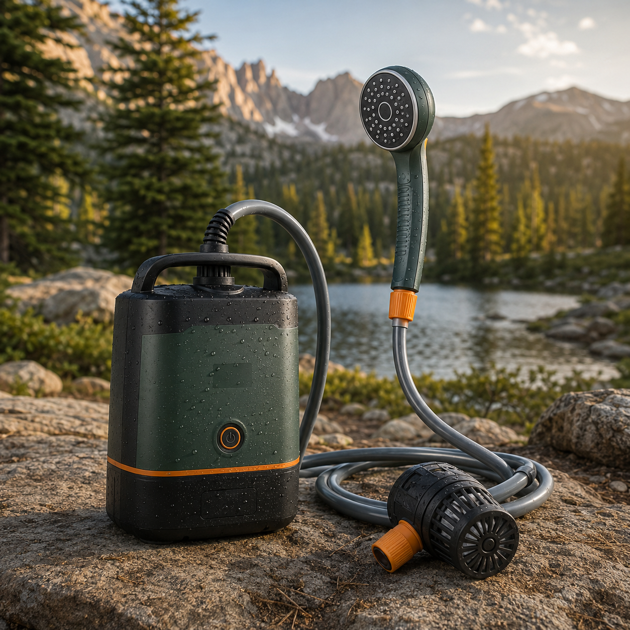 Rechargeable Portable Camping Shower – main product image