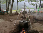 Campfire tripod hanging pot