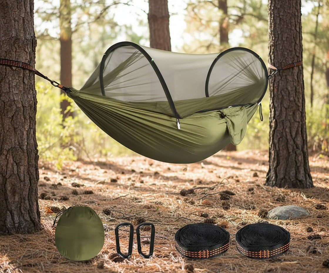 3-in-1 Camping Hammock with Mosquito Net