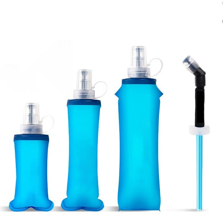 Portable folding cycling soft water bottle