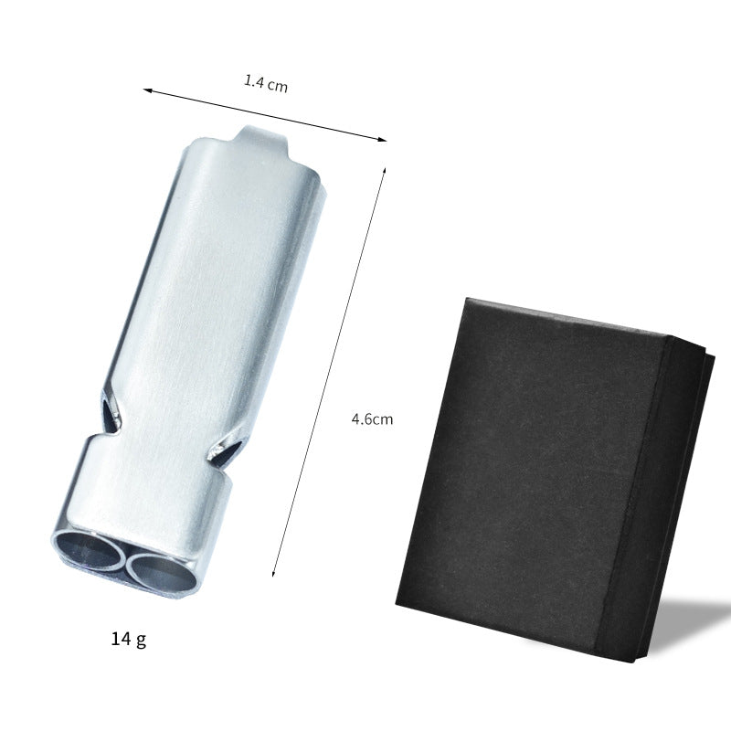 Titanium alloy three-tube whistle