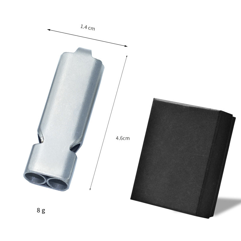 Titanium alloy three-tube whistle
