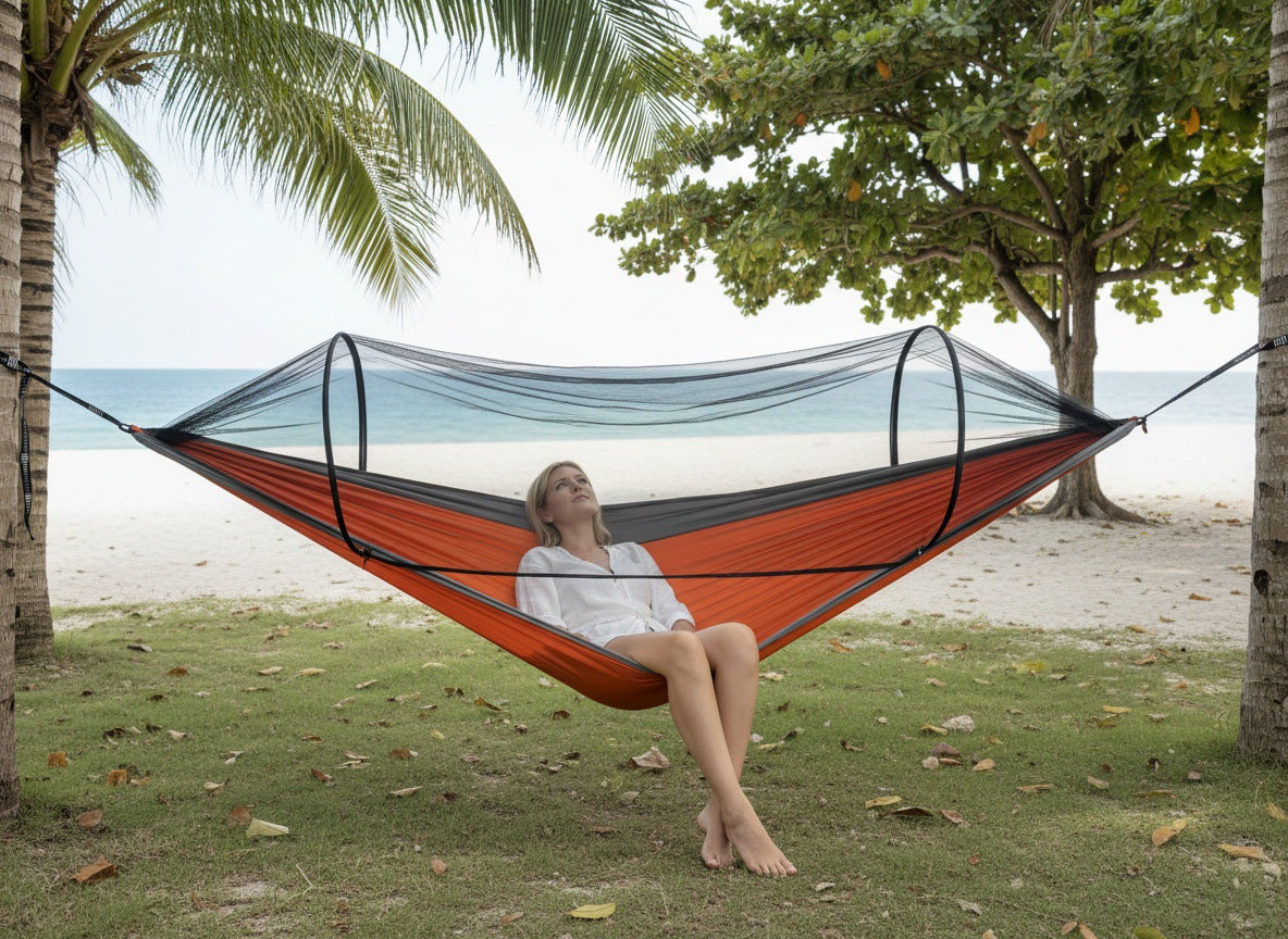 3-in-1 Camping Hammock with Mosquito Net
