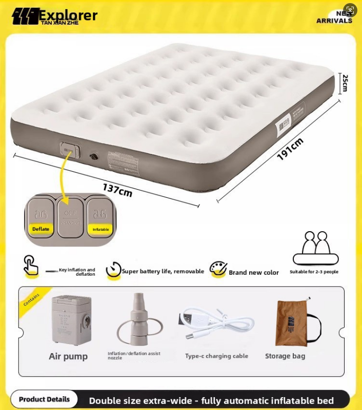 Built-in Pump Camping Air Mattress